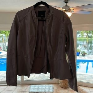 Gray Pleather Jacket